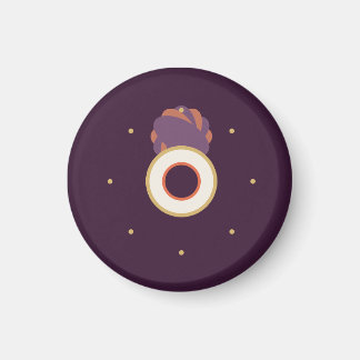 Dark plum blossom with romantic luster magnet