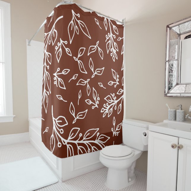 Dark Plum Brown Floral (In Situ)