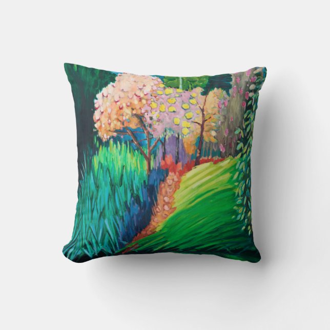 Dark Pool Throw Pillow (Front)