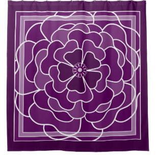 Dark purple abstract flower pattern
