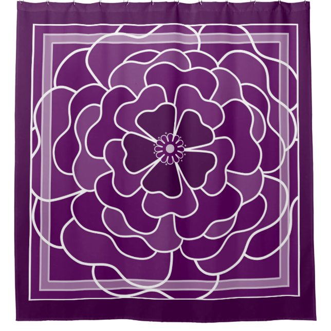Dark purple abstract flower pattern (Front)