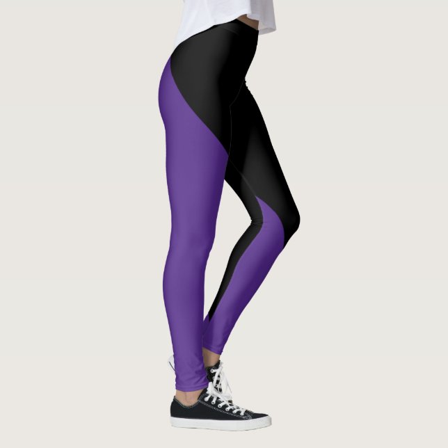 Dark Purple and Black Leggings (Right)