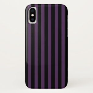 Dark purple and black stripes Case-Mate iPhone case