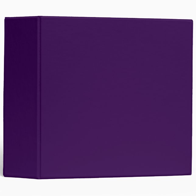 Dark Purple Binder for Work or School Files (Front/Spine)