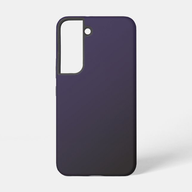 Dark Purple Black Gradient Galaxy S22 Cases (Back)