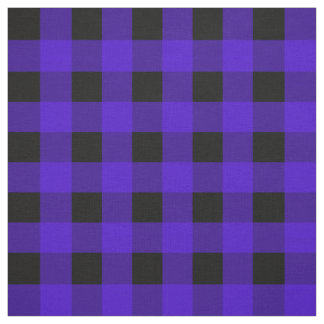 Dark Purple Buffalo Plaid Fabric