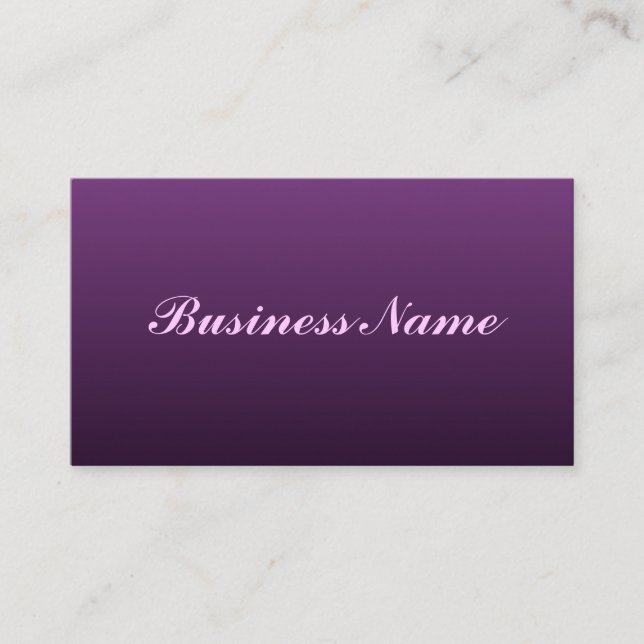 Dark Purple Business Card (Front)