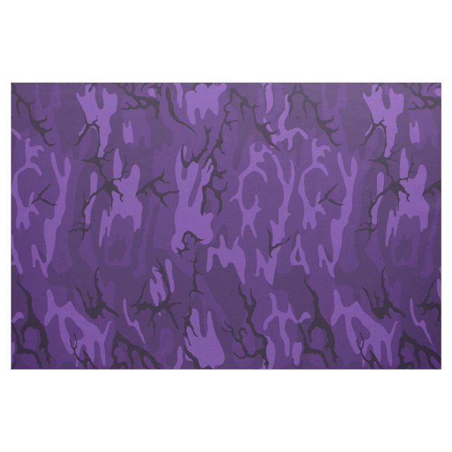 Dark Purple Camo Fabric (Fat Quarter)