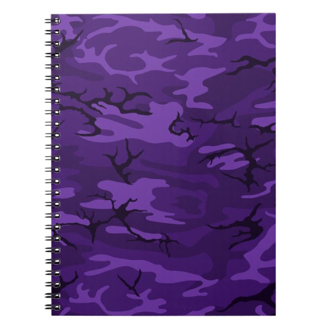 Dark Purple Camo Notebook (Front)