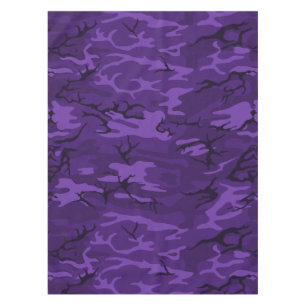 Dark Purple Camo Tablecloth