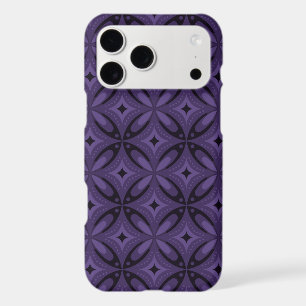 Dark Purple Colored Retro Pattern