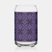 Dark Purple Coloured Retro Pattern