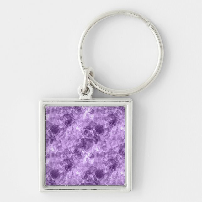 Dark Purple Crumpled Texture Keychain (Front)