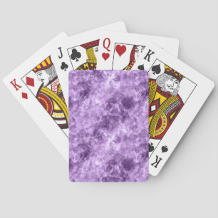 Dark Purple Crumpled Texture Playing Cards