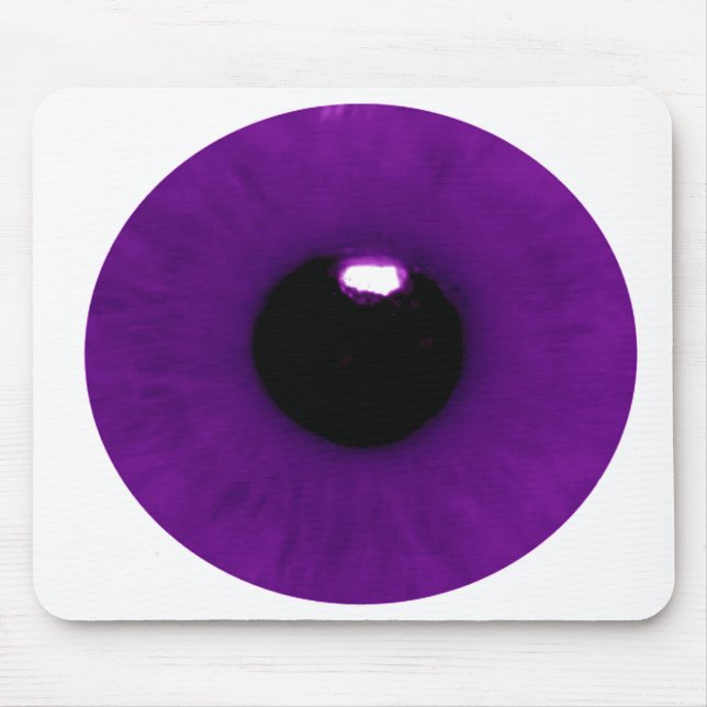 Dark Purple Eyeball Mouse Pad (Front)