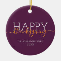 Dark purple Happy thanksgiving