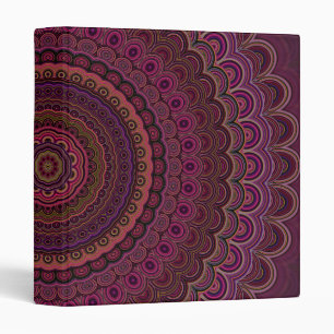 Dark purple mandala binder