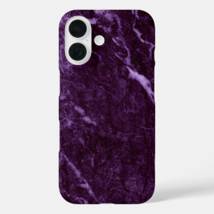 Dark Purple Marble iPhone 16 Case