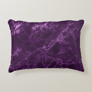 Dark purple marble: luxurious texture. accent pillow