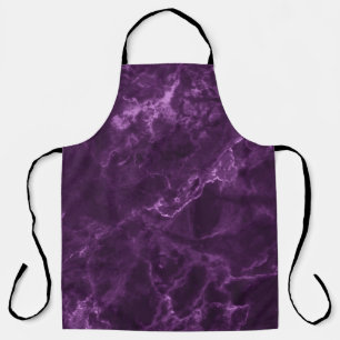 Dark purple marble: luxurious texture. apron
