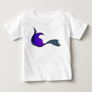 Dark purple Mermaid Tail Baby T-Shirt