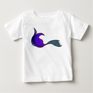 Dark purple Mermaid Tail Baby T-Shirt