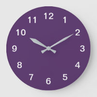 Dark Purple Minimalist Acrylic Wall Clock