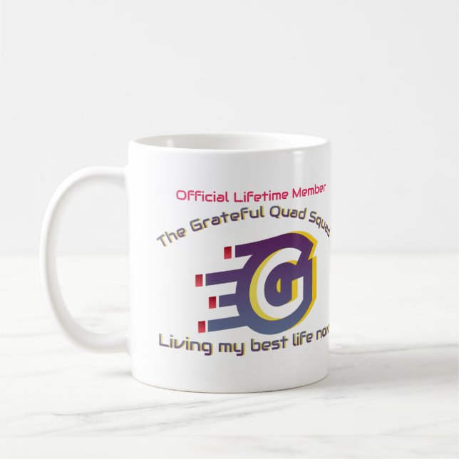 dark purple mug lifetime membership (Left)