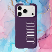 Dark Purple, Personalized Jumbo Custom Name