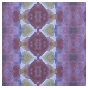 Dark Purple Plum and Olive Green Fabric