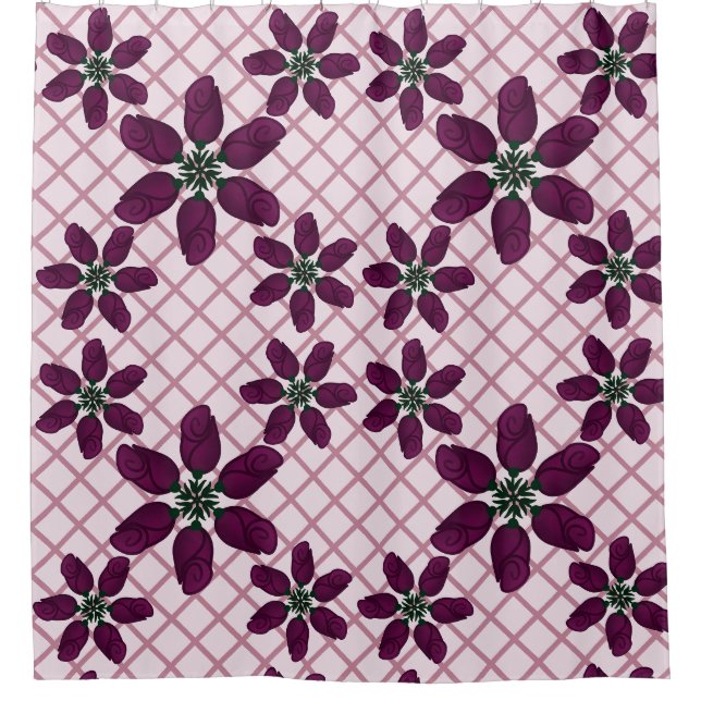 Dark Purple Rose Pattern — Elegant Plum Flora (Front)