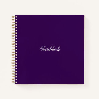 Dark Purple Sketchbook Notebook