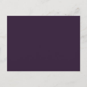 Dark Purple Solid Colour Postcard