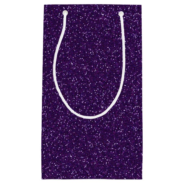Dark Purple Sparkle Glitter Gift Bag (Front)