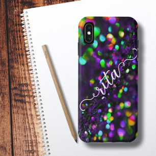 Dark Purple Sparkling iPhone XS Max Case
