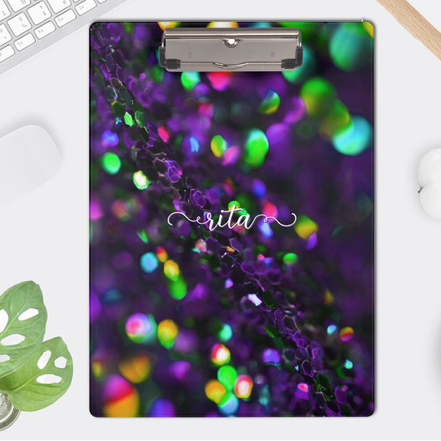 Dark Purple Sparkling Clipboard (Creator Uploaded)