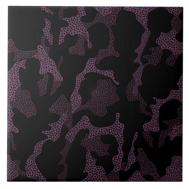 Dark Purple Spotted Tile (Front)