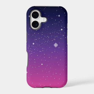 Dark Purple Starry Night Sky