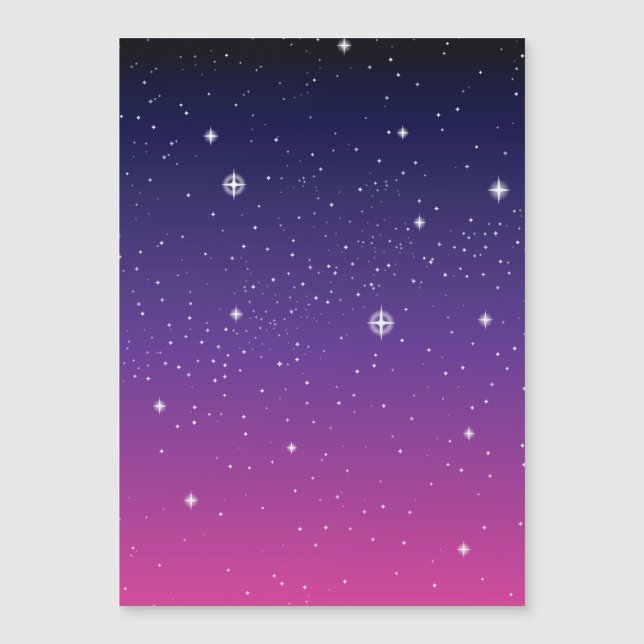 Dark Purple Starry Night Sky (Front)