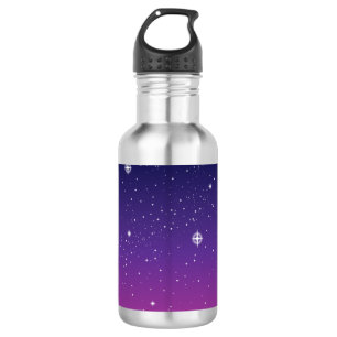 Dark Purple Starry Night Sky 532 Ml Water Bottle