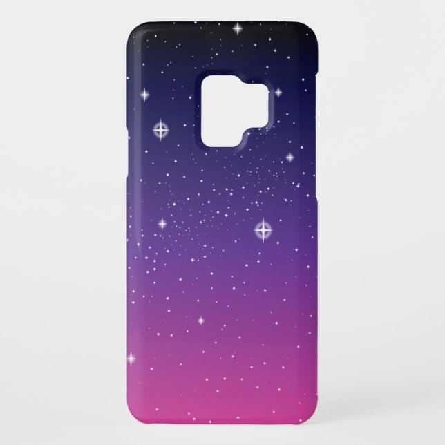 Dark Purple Starry Night Sky Case-Mate Samsung Galaxy Case (Back)