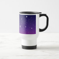 Dark Purple Starry Night Sky