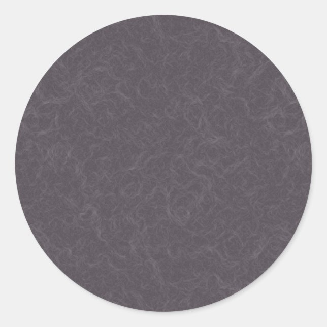 Dark purple textured surface swirling pattern classic round sticker (Front)