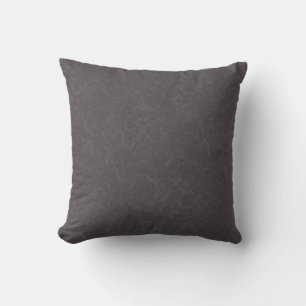 Dark purple textured surface swirling pattern throw pillow