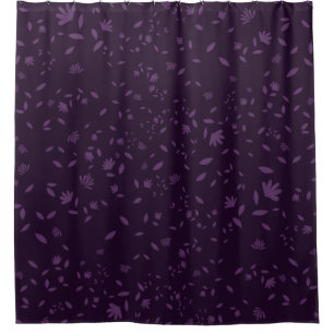 Dark Purple Tone on Tone Floral Botanical Vine Pat