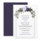Dark Purple Violet Peonies Watercolor Weddings