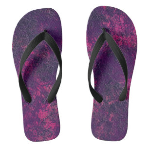 Dark purple violet texture textured suede marble g flip flops