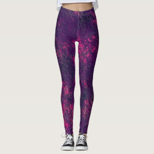 Dark purple violet texture textured suede marble g leggings