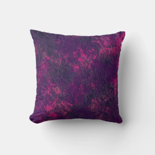 Dark purple violet textured texture suede marble g throw pillow