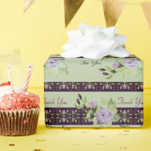 Dark Purple With Mauve Wrapping Paper